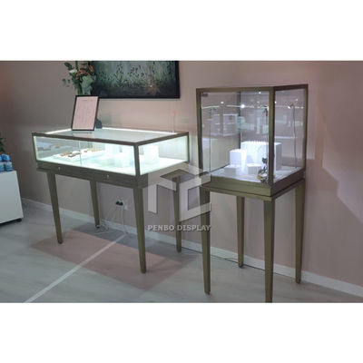 Penbo 1200*400*1050 Glass Jewelry Shop Furniture Counter Glossy