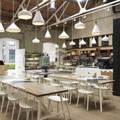 20mm Thick MDF Coffee Shop Display Counter Fire Retardant