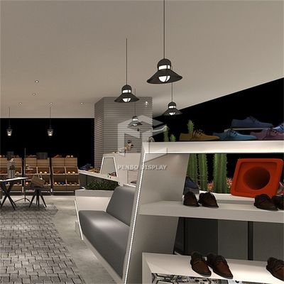 OEM Commercial Shoe Display Racks For Shop 2mm Thick MDF