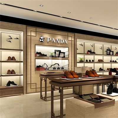 T4 LED Retail Shoes Store Display Stands 3mm Thick MDF Made