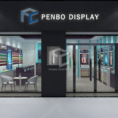 10mm Tempered Glass Cigarette Shop Display Shelf OEM Powder Coated