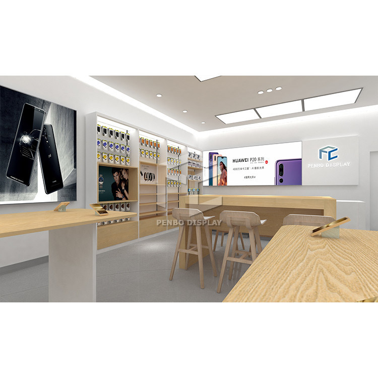 T4 LED Mobile Phone Display Showcase Cabinet OEM Fashion Style