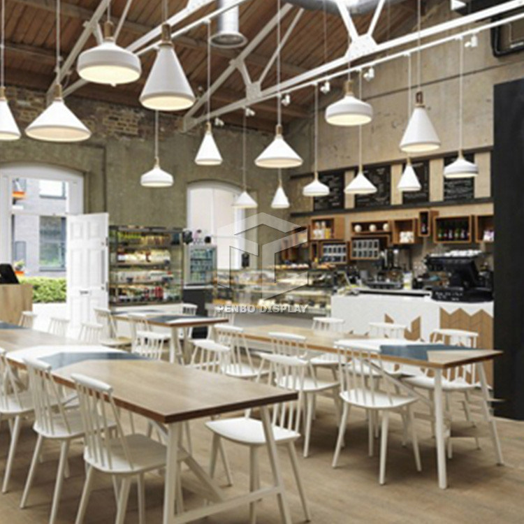 20mm Thick MDF Coffee Shop Display Counter Fire Retardant