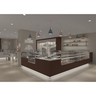 Laminate White Sweet Shop Trưng bày Phụ kiện Cửa hàng Candy Quầy nội thất